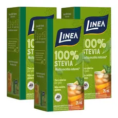 Adoçante Dietético Líquido Linea 100% Stevia 25ml Zero Calorias