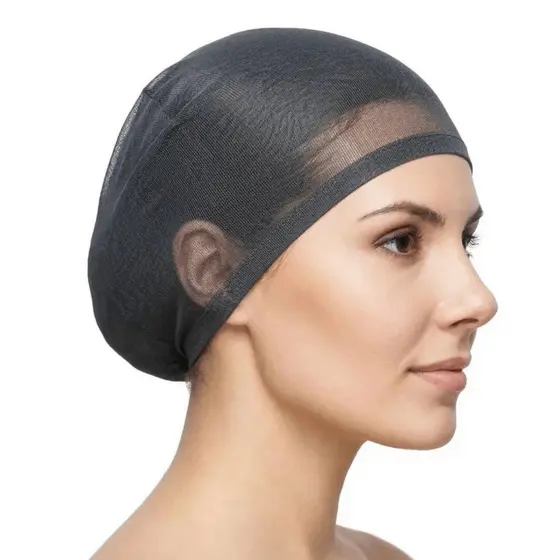 Kit 2 Toucas Cap Para Wig Preta Para Peruca Com Elástico Confortável Toca