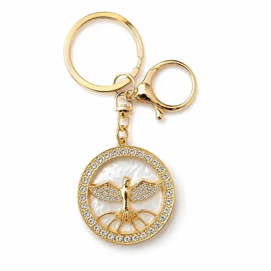 Chaveiro Dourado Divino Espirito Santo Lembrancinha Religioso