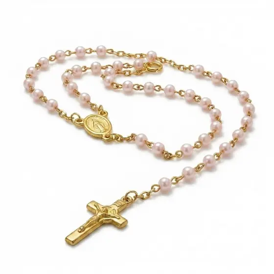 Terço Católico Pérolas em Varias Cores Para Rosário