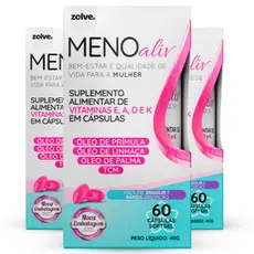 Meno Aliv 180 cápsulas 3 Potes Menoaliv 3 meses