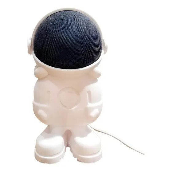 Suporte para Alexa Echo Dot 4 e 5 Astronauta Decorativo de Mesa