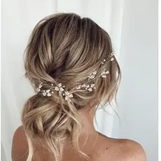 Acessório de cabelo para penteado de noiva  tiara para noiva ,arranjo de cabelo de pérolas