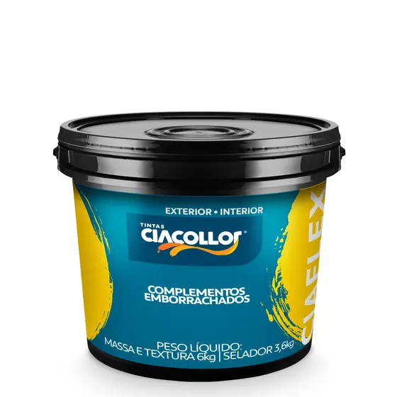 Massa Acrilica Emborrachada Flexivel Ciaflex 6kg - Ciacollor