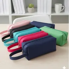 Necessaire Estojo Com Alça Feminina Masculina Nylon 600 Organizadora Premium Varias Cores Com Nfe Envio Imediato