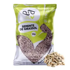 Semente de Girassol Sem Casca Crua 1Kg - P&P