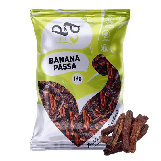 Banana Passa Inteira Desidratada - P&P