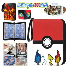 Álbum De Coleção De Cards Pokémon Com Zíper Comporta 400 Cards