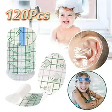 Kit 100 Protetores De Ouvido Bebê Impermeável Touca Protetor De Orelha Para Natação E Banho Infantil/Adulto