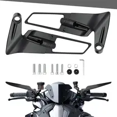 Espelho Retrovisor Universal Para Motocicletas De Asa Fixa, Compatível Com Bicicletas De Estrada E Elétricas