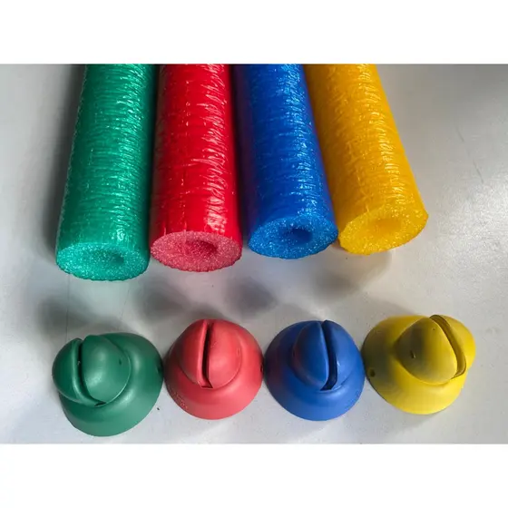 Kit Isotubo E Ponteira Para Cama Elástica - 8 De Cada