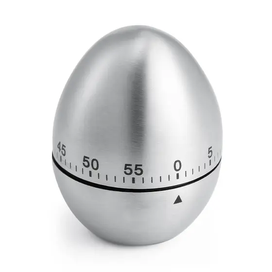 Timer Cozinha Cron么metro A莽o Inox Temporizador Ovo 1 Hora
