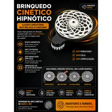 Brinquedo Cinético Hipnótico | Ilusão Giratória Anti Estresse | Anti Ansiedade