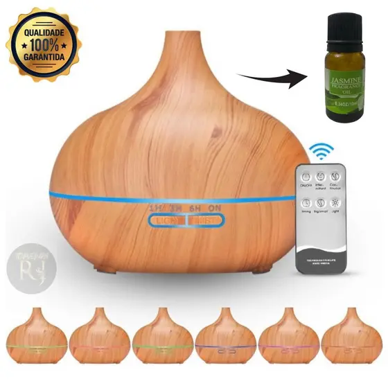 Aromatizador Difusor Led 6 Cores De Aromas De Ambiente Ultrasônico Gota