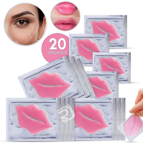 20 Und Máscaras Labial Hidratante Colágeno Boca Nutritiva Hidra Gloss