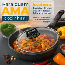 Frigideira Ceramica Antiaderente Fogão Cooktop Indução/gás 28cm