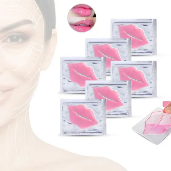 Kit 10 Mascaras Hidratante Labial Boca Com Colágeno