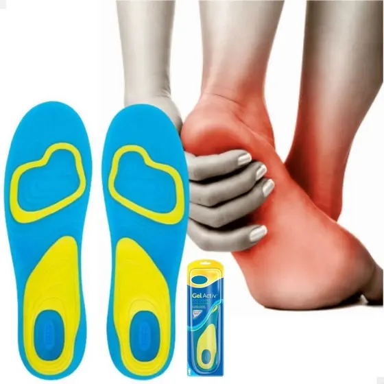 Palmilha Ortopédica Gel Silicone Anti Impacto Conforto Pé tamanho