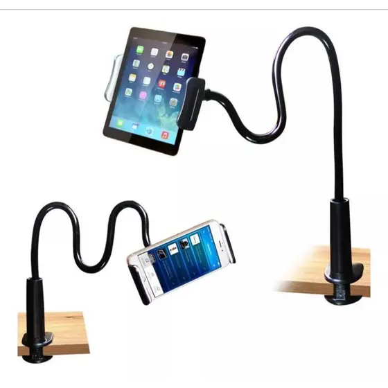 Suporte Universal Braço Flexível Celular Tablet Mesa Cama  MTG036