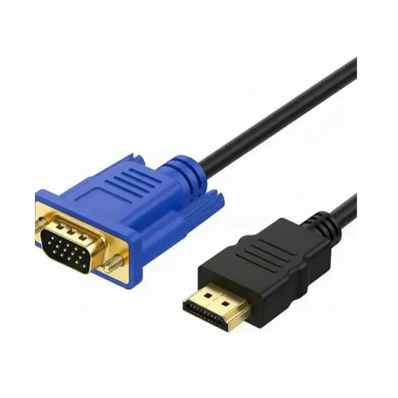 Cabo Hdmi Macho Para Vga Macho 1.5 Metros Pc Note Tv Monitor