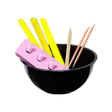 Kit Pedicure/manicure Tigela - Separador - Lixas -Palito