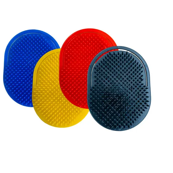 Kit 4 Unidades Pente Oval De Bolso Pata Barbeiro Massagem