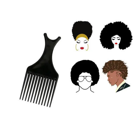Pente Afro Garfo Black Power Para Dar Volume