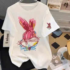 Camiseta  treino academia streetwear de luxo Larga Feminina Prestígio Confortável 100% Algodão