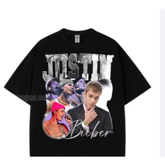Camiseta T-shirt Unissex Algodão Justin Bieber belieber 90's Vintage
