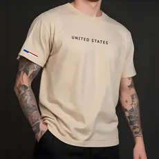 Camiseta Manfinity UNITED STATES Urban Camisa Street Wear Masculina 100% Algodão