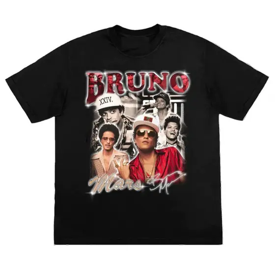 Camiseta Camisa Blusa Unissex Algodão bruno mars cantor pop 2024 oferta