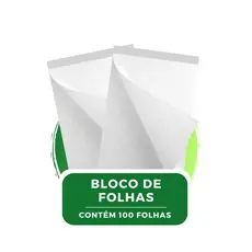 Kit 2 Blocos de Folhas Para Flip Chart Com 100 Folhas Serrilha Descartáveis