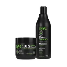 Kit Selagem Selante Capilar BTX Natural's 250grs + Shampoo Anti-Resíduos Detox Natural's 500ml