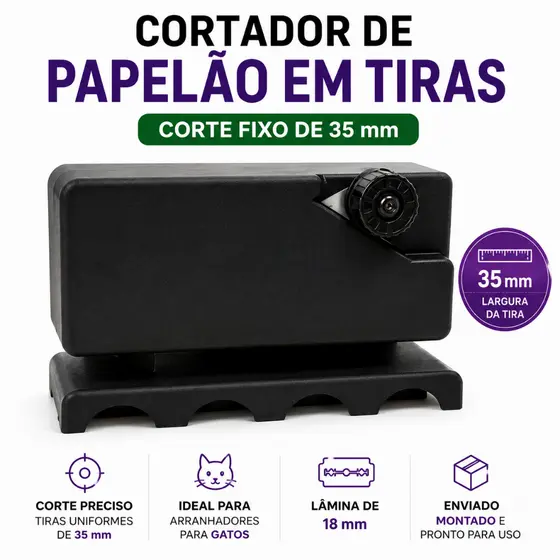 Cortador Papelão Arranhador Gato Produção Rápida DIY