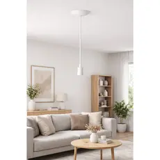 Pendente Instalação Fio Cabo Decorativo Retrô Liso 110/220v