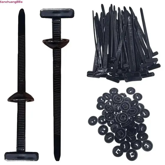 10/50/100/150 Unidades De Fivela Cabo Universal De Nylon Reforçado Laços Zip De Travamento Presilha Automotiva