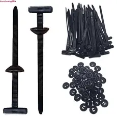 10/50/100/150 Unidades De Fivela Cabo Universal De Nylon Reforçado Laços Zip De Travamento Presilha Automotiva