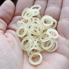 100 - Borrachinhas para laço pet, elástico