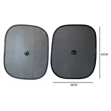 Protetor Solar 2 Unidades Tapa Sol Carro Vidro Lateral Criança Bebê Com Ventosa
