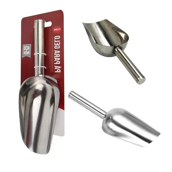 Pa Para Gelo Cereais Em Aço Inox