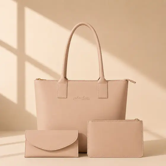 Bolsa Sacola Angik + Necessaire + Carteira Angik Gaby Show