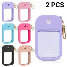 Estojo De Spray Desinfetante Para As Mãos Com 2 Pacotes Compatível Touchland , Suporte De Silicone Chaveiro Touch Land M
