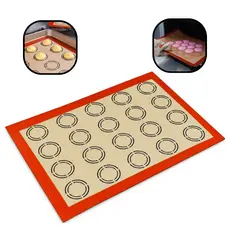 Tapete de Silícone Para Confeitaria Culinário Antiaderrente Forno 40x30cm
