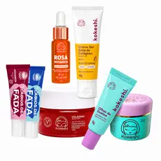 Kit Renovadores Porcelana Niacinamida Gota Colágeno Kokeshi