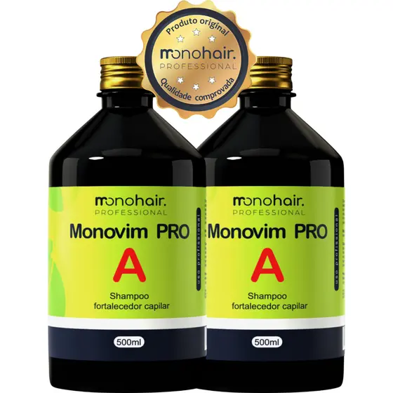 2 Shampoos Monovim Pro A Original 500ml - Original Mono Hair