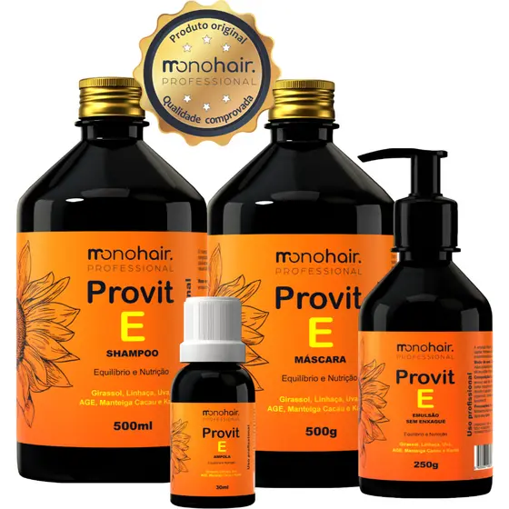 Kit Provit E Girassol Hidro-nutrição (4 Ítens) - Autorizado pela Anvisa