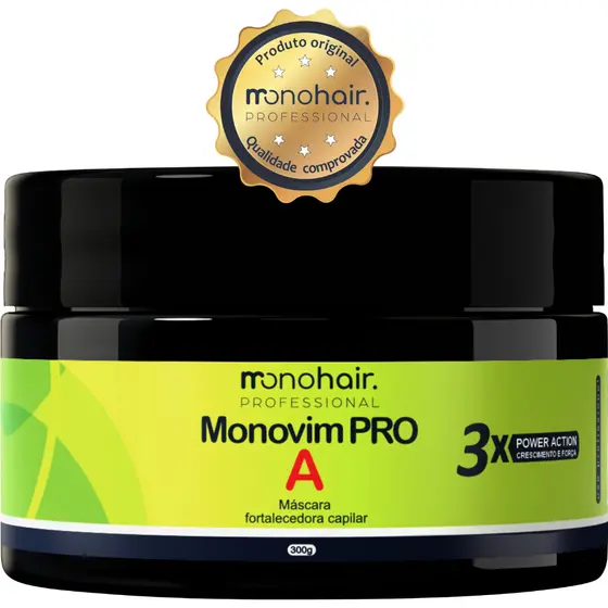 Máscara Monovim Pro A Power Crescimento 3x Mais - Mono Hair