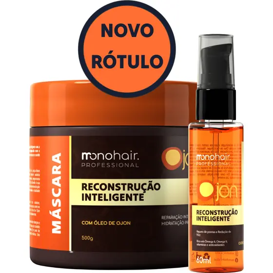 Máscara + Óleo Finalizador Ojon+7 Reconstrução Inteligente
