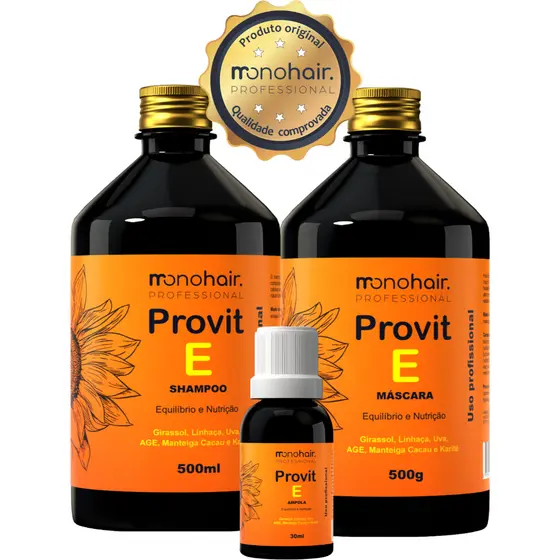 Kit Provit E Girassol Hidro-nutrição (3 Ítens)