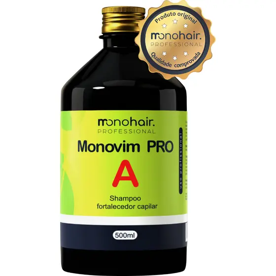 Shampoo Monovim Pro A 500ml - Crescimento, Força E Brilho - Original Mono Hair